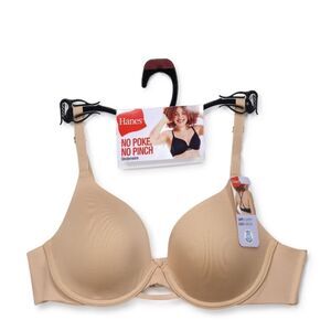 Hanes ComfortFlex Fit Dreamwire T-Shirt Bra, Style MHG563 Size L +